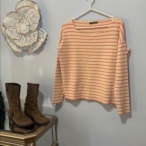 Brax cream and orange striped beautiful Sweater